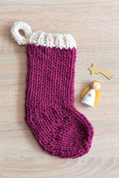 Patrón gratuito: Bota de Navidad
