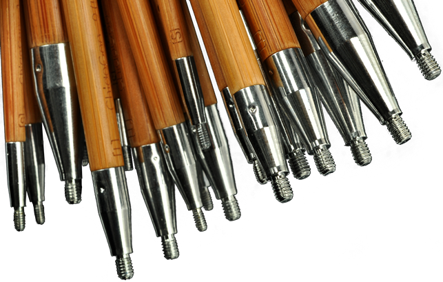 Palillos SPIN 13 cm Intercambiables <br> Bambú