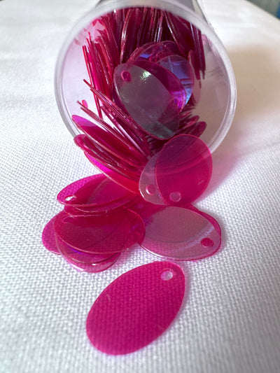 Lentejuelas Ovaladas  12 mm (Distintos Colores)