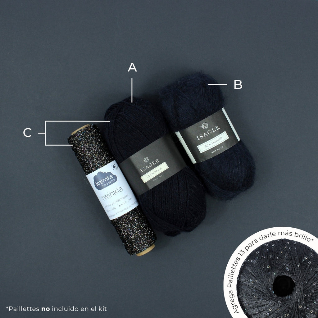 Kit de Hilados "Moulin Rouge" de Pope Vergara <br> Elegir Color