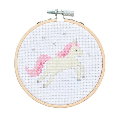 Mini Kit de Bordado Punto Cruz  Unicornio