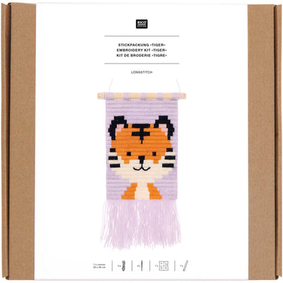 Kit de Bordado Longstitch en Esterilla Tiger