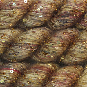 Beaded Mohair + Sequins  <br> (60% Seda / 40% Mohair + Mostacillas y Lentejuelas)