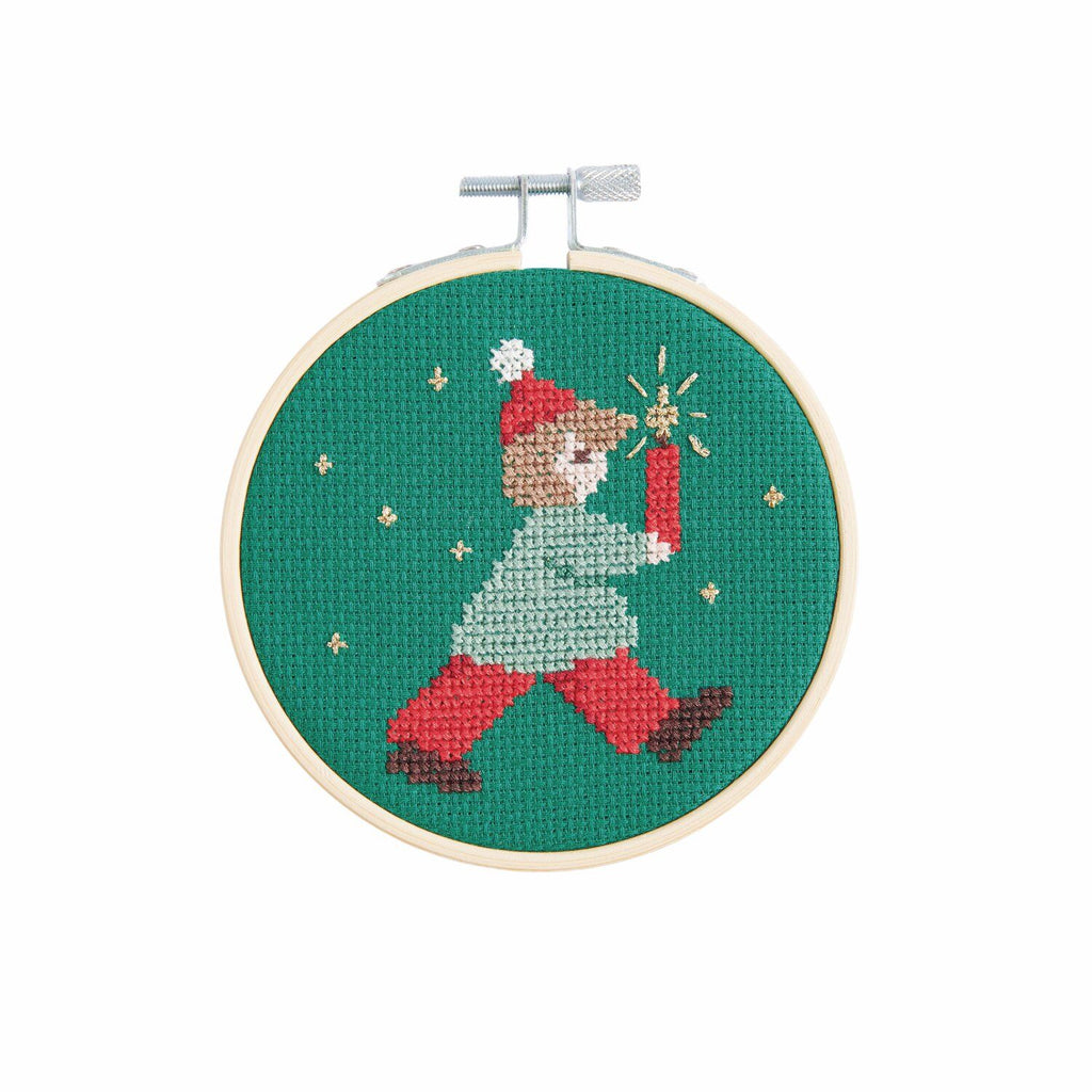 Kit de Bordado Punto Cruz (S) <br> Niño con Luz