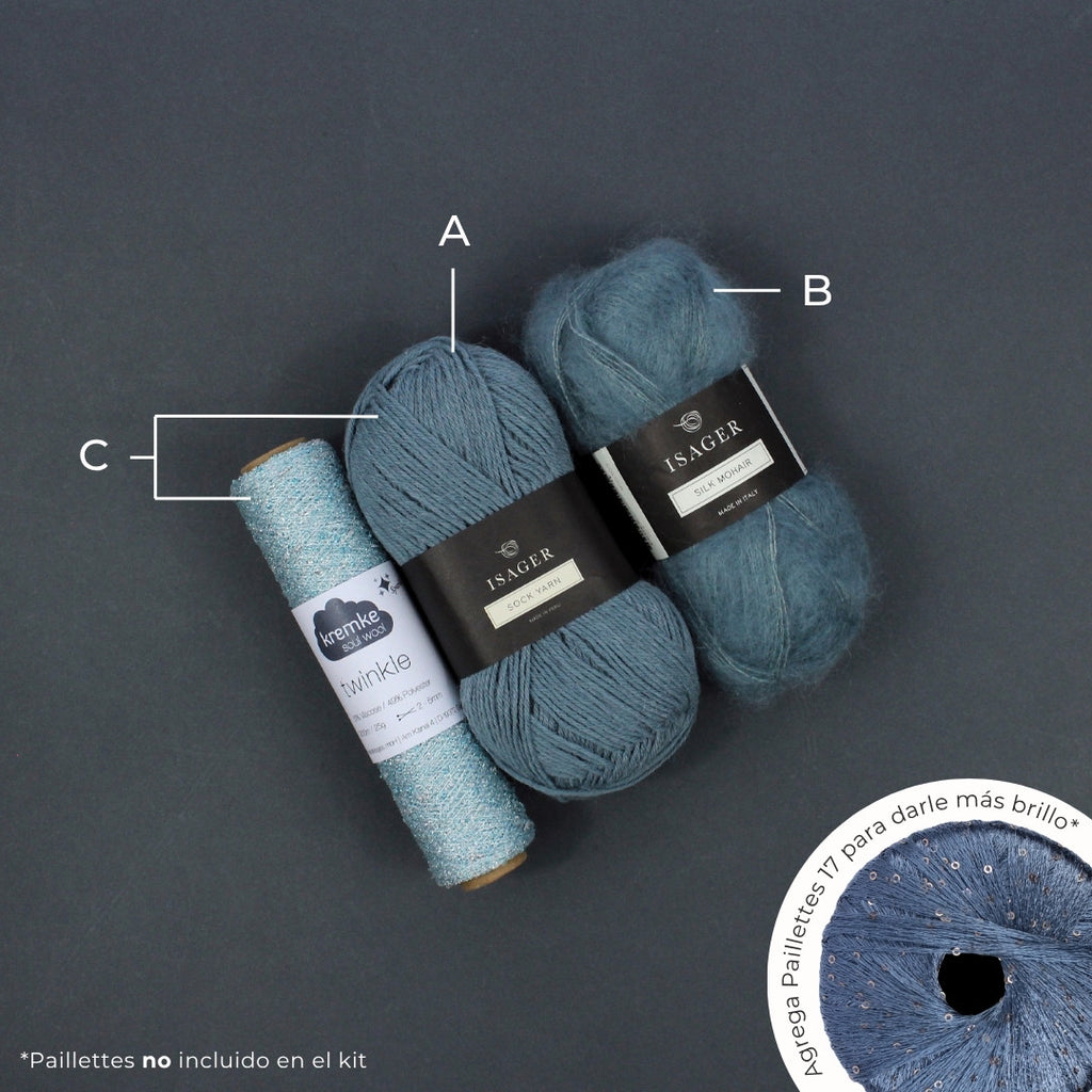 Kit de Hilados "Moulin Rouge" de Pope Vergara <br> Elegir Color