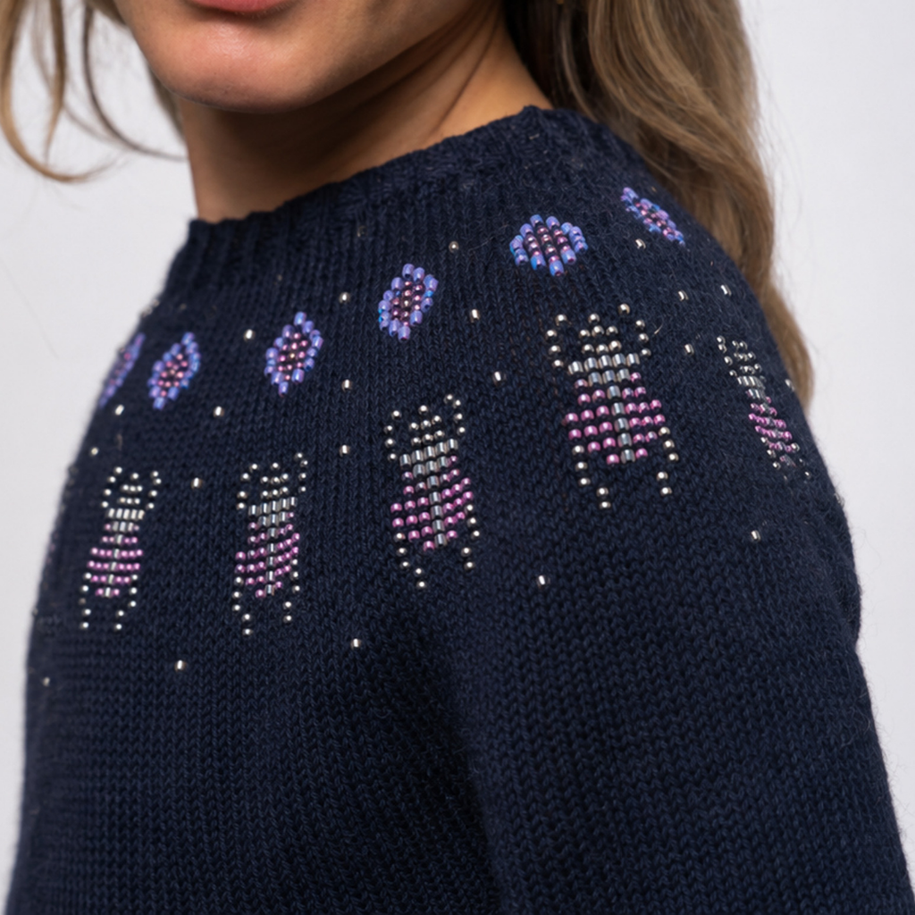 Kit de Tejido Suéter "Scrabs" de Pope Vergara <br> Elegir Color