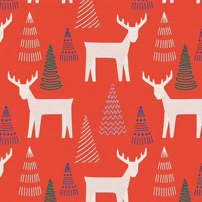 Tela Popelina Navidad 