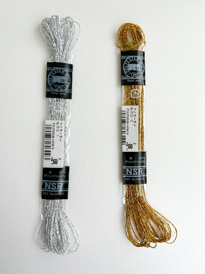 Hilo de Bordar Metalizado con Seda  Mylar Lamé