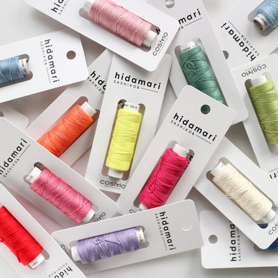 Hilo de Sashiko “Hidamari”  Colores Sólidos, Speckles y Variegados