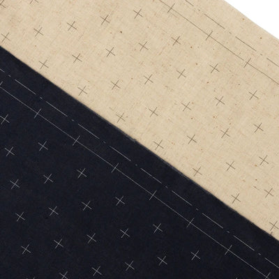 Tela Algodón-Lino con Diseño Sashiko 