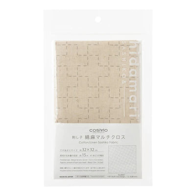 Tela Algodón-Lino con Diseño Sashiko 