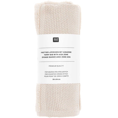 Babero de Toalla Rectangular Para Bordar  Color Beige - 100% Algodón