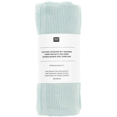 Babero de Toalla Rectangular Para Bordar  Color Menta - 100% Algodón