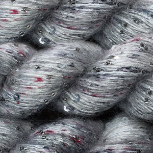 Beaded Mohair + Sequins  <br> (60% Seda / 40% Mohair + Mostacillas y Lentejuelas)