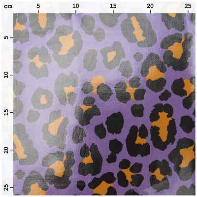 Tela Impermeable Acid Leo Purple (100% Algodón, PVC coated)  De Corte - Ancho 140 cm