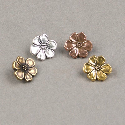 Botones Flor de Manzano  14 mm