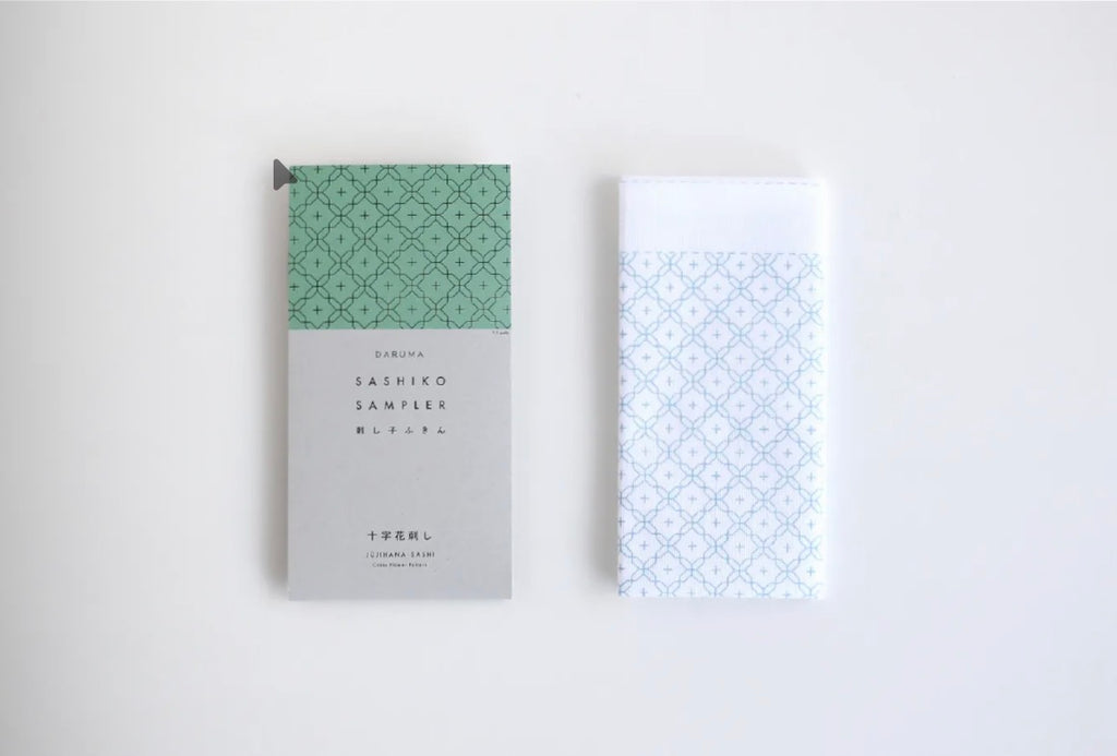 Sashiko Sampler / Tela Blanca 100% Algodón con Diseño Sashiko <br> Distintos Diseños