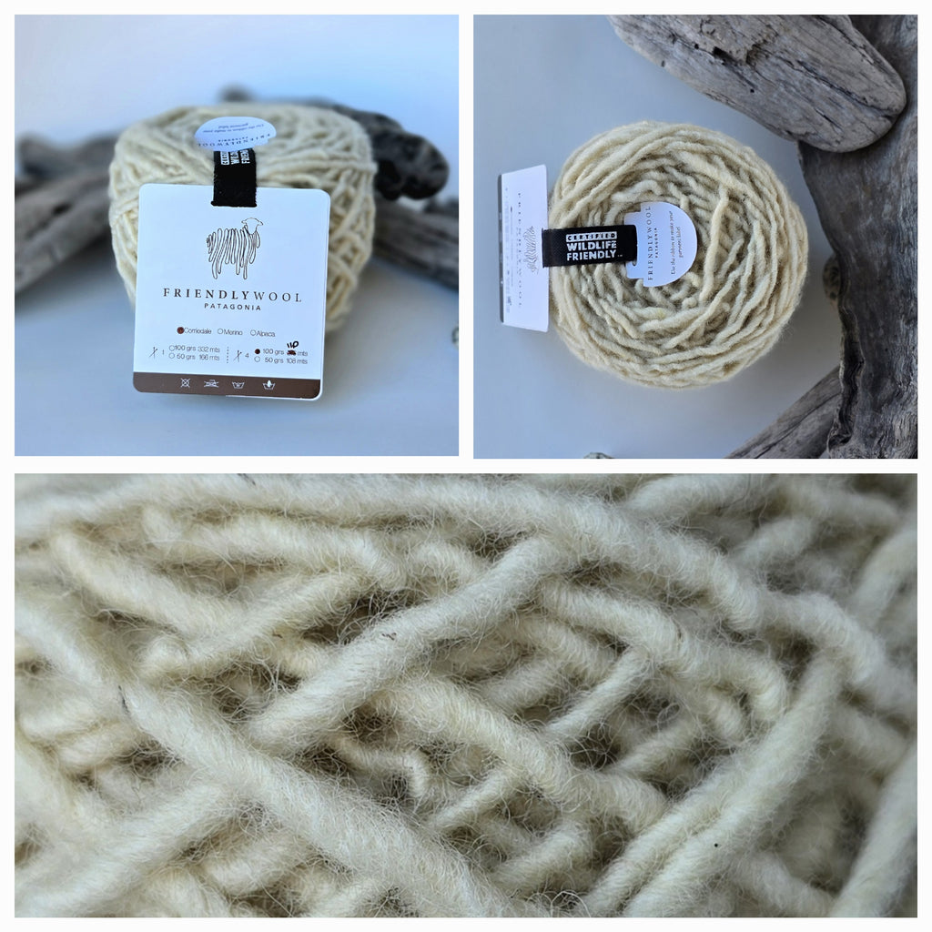 Lana grosor Bulky 4 Almas (Mecha) <br> (100% Oveja Corriedale)