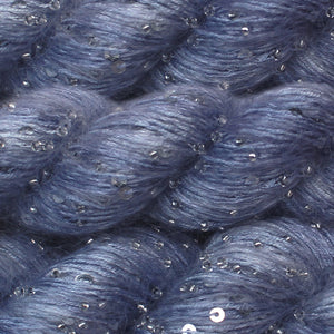 Beaded Mohair + Sequins  <br> (60% Seda / 40% Mohair + Mostacillas y Lentejuelas)