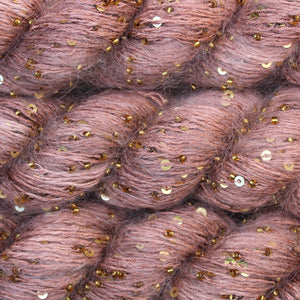 Beaded Mohair + Sequins  <br> (60% Seda / 40% Mohair + Mostacillas y Lentejuelas)