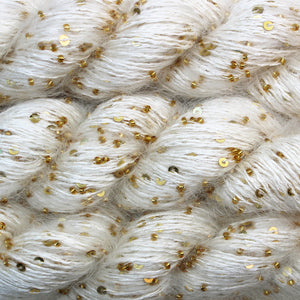 Beaded Mohair + Sequins  <br> (60% Seda / 40% Mohair + Mostacillas y Lentejuelas)