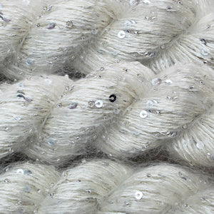 Beaded Mohair + Sequins  <br> (60% Seda / 40% Mohair + Mostacillas y Lentejuelas)