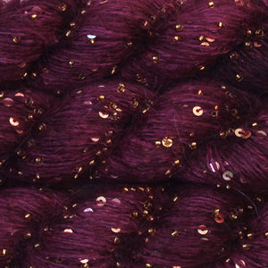 Beaded Mohair + Sequins  <br> (60% Seda / 40% Mohair + Mostacillas y Lentejuelas)