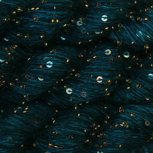 Beaded Mohair + Sequins  <br> (60% Seda / 40% Mohair + Mostacillas y Lentejuelas)