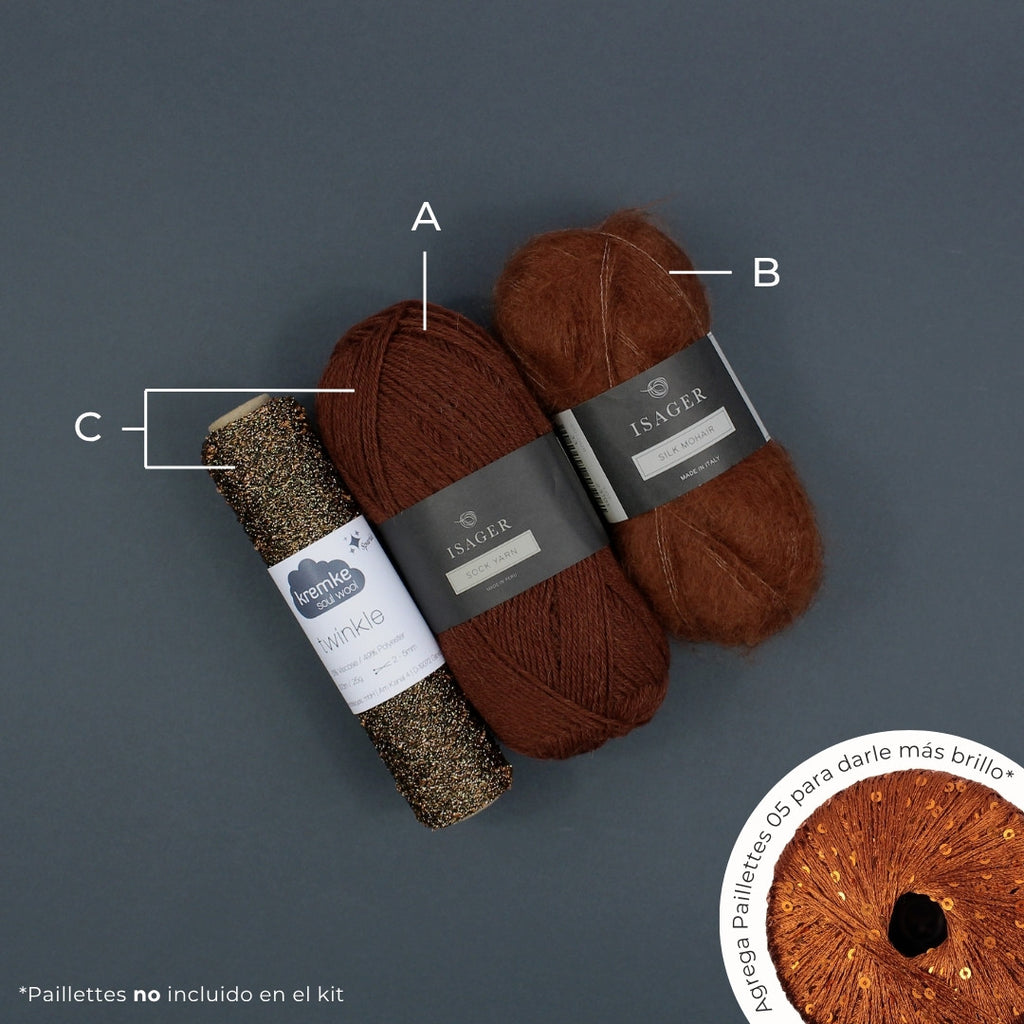 Kit de Hilados "Moulin Rouge" de Pope Vergara <br> Elegir Color