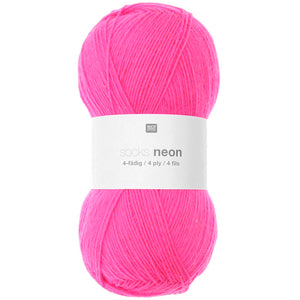 Socks Neon 4 ply <br> (75% Lana superwash / 25% nylon)
