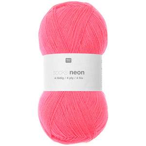 Socks Neon 4 ply <br> (75% Lana superwash / 25% nylon)