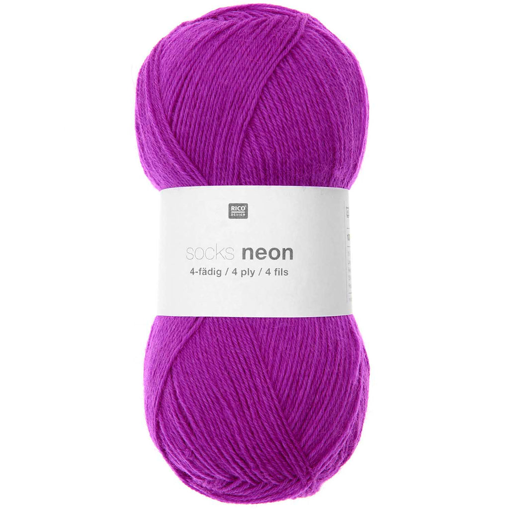 Socks Neon 4 ply <br> (75% Lana superwash / 25% nylon)