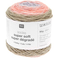 Socks Super Soft Super Dégradé 4 ply  <br> (75% Lana superwash / 25% nylon)