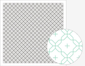 Sashiko Sampler / Tela Blanca 100% Algodón con Diseño Sashiko <br> Distintos Diseños