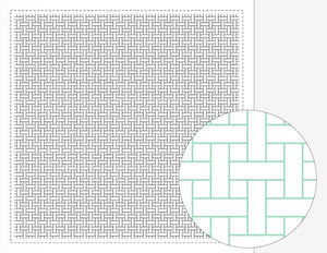 Sashiko Sampler / Tela Blanca 100% Algodón con Diseño Sashiko <br> Distintos Diseños