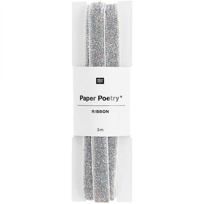 Cinta Metalizada Iridiscente  Plateado