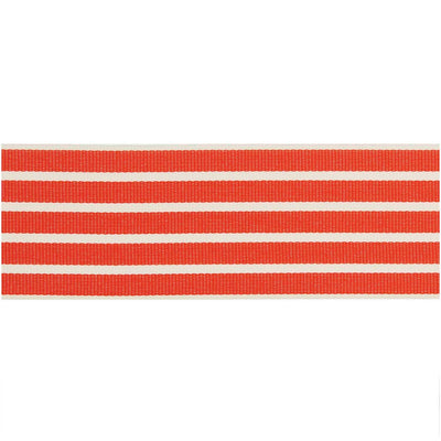 Cinta Poliéster  Rayas Red/White 38mm Ancho