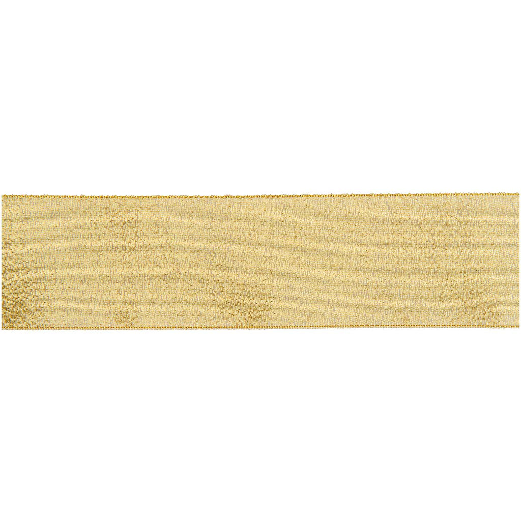 Cinta Metalizada <br> Gold Glitter, 38mm