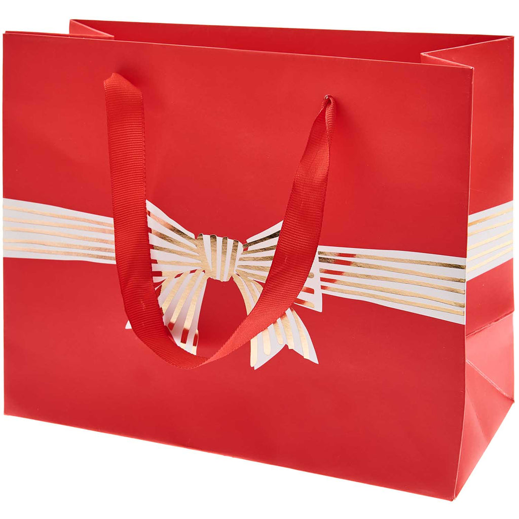 Bolsa de Regalo Chica <br> Moño Navidad - Rojo