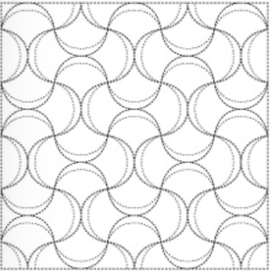 Yume Fukin White / Tela 100% Algodón con Diseño Sashiko <br> 29