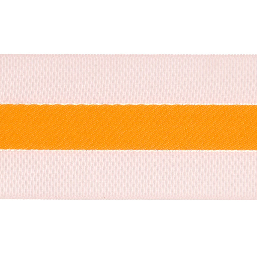 Cinta Poliéster <br> Rayas Apricot/Iri/Neon Orange 58mm Ancho