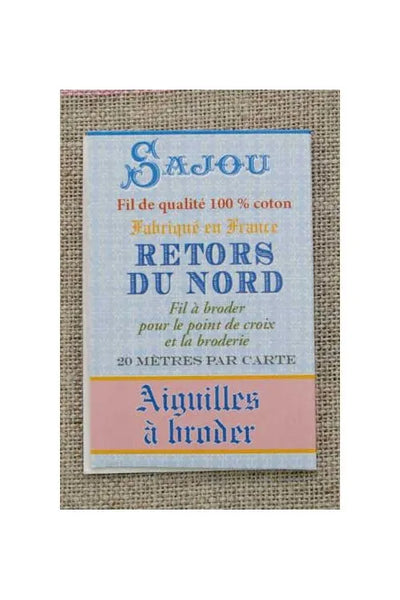Set Agujas de Bordado de Punta Redonda  Retors du Nord