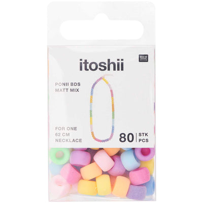 Pack de Mostacillas Ponii Beads  Matt Mix 80 pcs