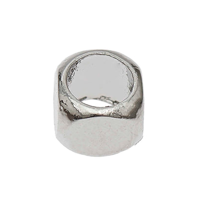 Pack de Mostacillas Ponii Beads  Cubes Silver 20 pcs