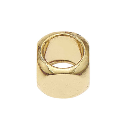 Pack de Mostacillas Ponii Beads  Cubes Gold 20 pcs