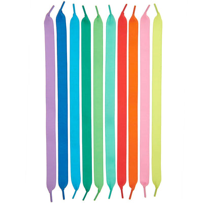 Pack de Pulseras de Cintas  Rainbow Grosgrain Ribbon Bracelets 10 pcs