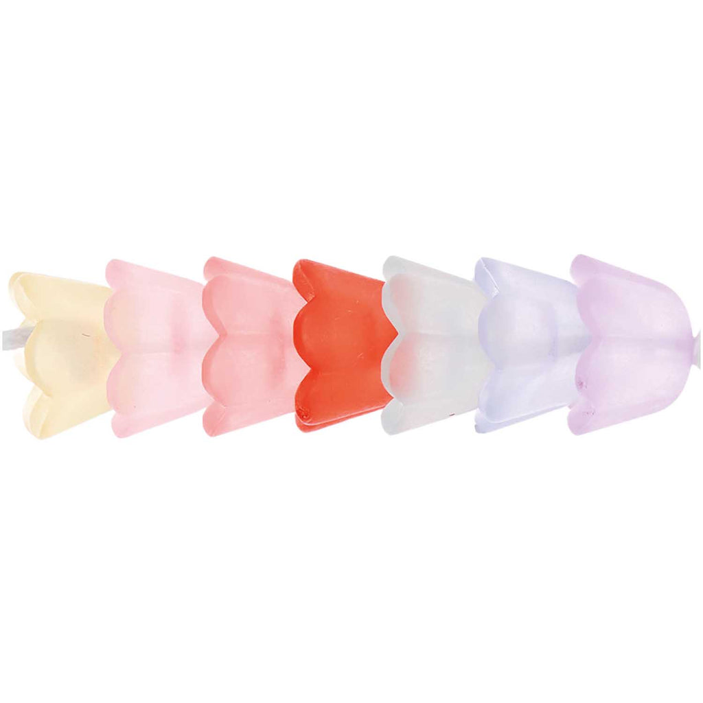 Pack de Mostacillas con Forma de Flor Ponii Beads <br> Multicolor Matte (35pcs)