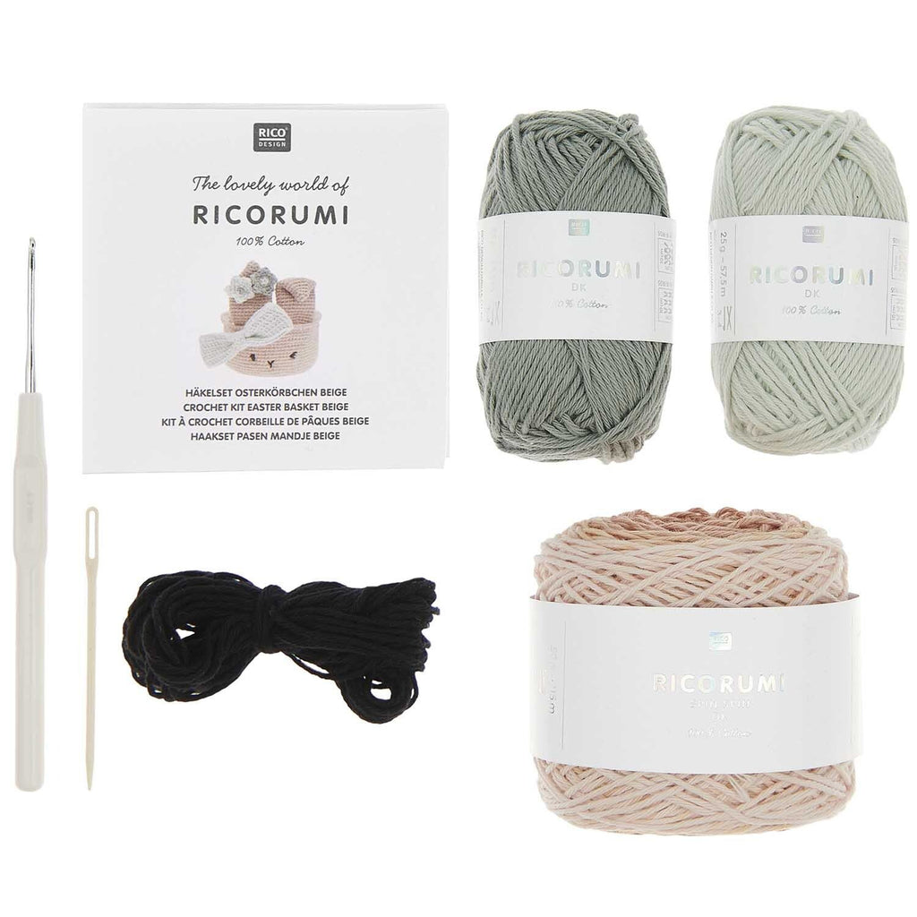 Kit de Tejido Amigurumi "Easter Basket" <br> Color Beige