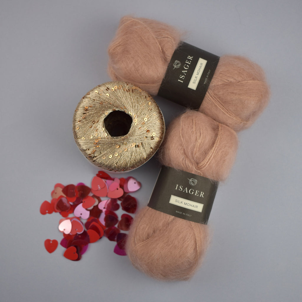 Kit de Tejido Cárdigan "The Night 2.0" de Pope Vergara <br> Versión Dorada - Elegir Color