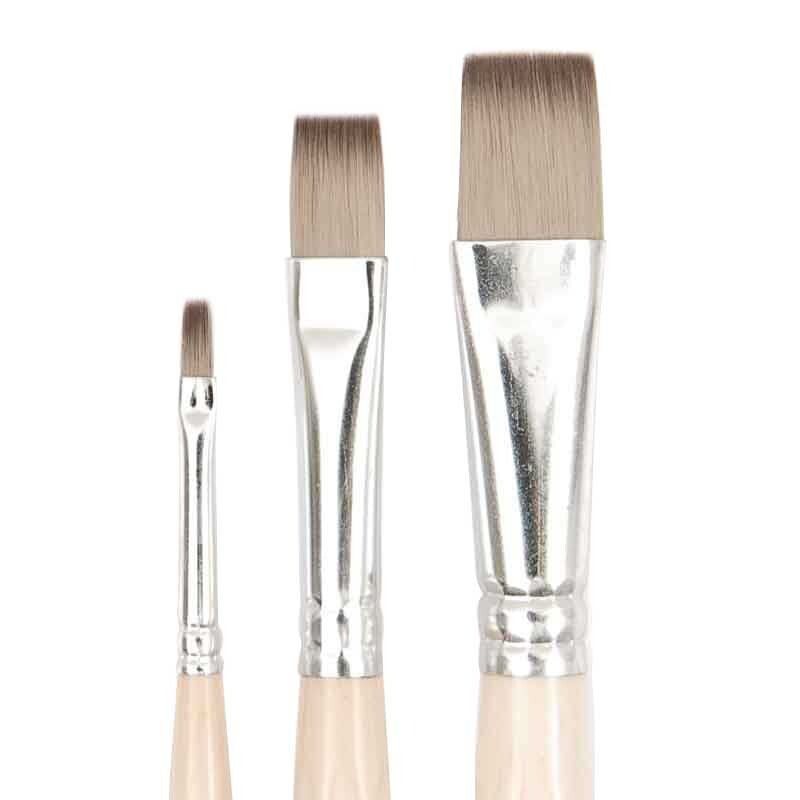 Pincel Plano Sintético <br> Elegir Medida